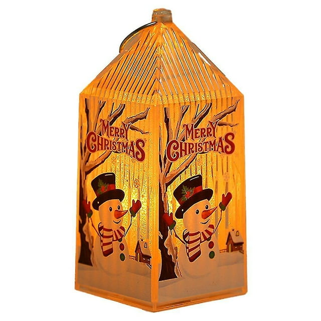 Luz de linterna LED de Navidad, pequeña linterna sin llama portátil