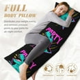 thumbnail image 5 of Picia Rex Dinosaur With Sunglasses Body Pillow Cover - Super Soft Microfiber 20x54 Body Pillow Case - Envelope Closure, Wrinkle, Stain Resistant Body Pillow Cover,Elegant Bedding, 5 of 8