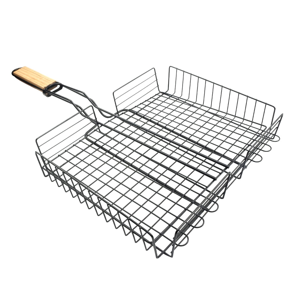 Hemoton 1Pc BBQ Clip Barbecue BBQ Grill Basket Multi functional Fish