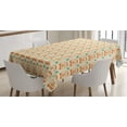 thumbnail image 1 of Hippie Tablecloth, Vintage Minivan Cars with Peace Signs and Floral Details Freedom Travel, Rectangular Table Cover for Dining Room Kitchen, 60 X 90 Inches, Beige Orange Turquoise, by Ambesonne, 1 of 3
