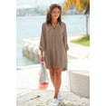 thumbnail image 5 of LASCANA Women's Belted Blouse Shirt Dress Buttons, 5 of 5