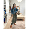 thumbnail image 3 of Lentta Parachute Pants for Women Elastic High Waist Full Twist Hiking Cargo Pants Trousers, 3 of 8