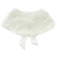 thumbnail image 2 of Kaerm Kids Flower Girls Wedding Faux Fur Bolero Shrug Pageant Birthday Party Formal Event Short Cape Beige One_Size, 2 of 6