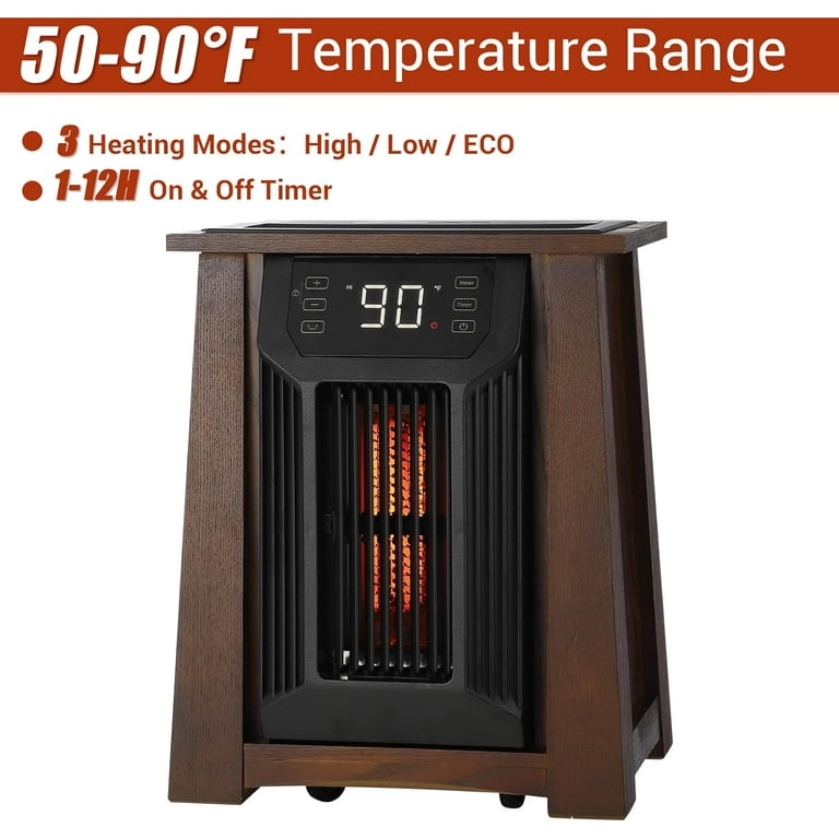 1500W Infrared Space Heater, Use with 8 Heating Quartz Elements 1500W Infrared Space Heater, Use with 8 Heating Quartz Elements