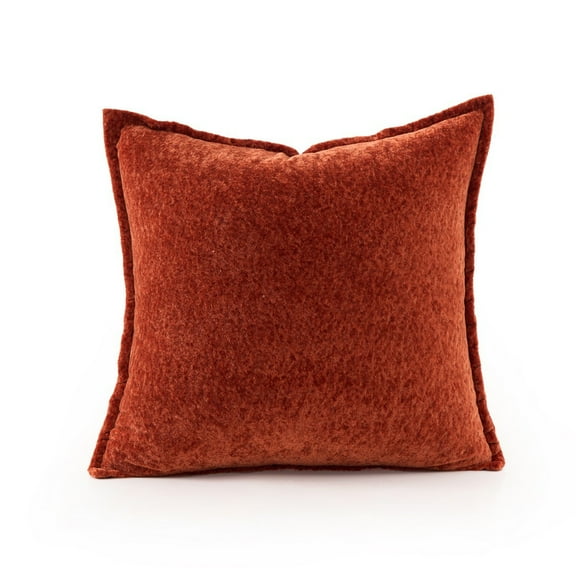 XmhyTop 40x40CM Christmas Decorative Throw Pillow, 1 Pcs Soft Euro Velvet & Neutral Chenille Pillow with Elegant Design for Sofa Bed Living Room, Red