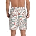thumbnail image 3 of Kdxio Summer Life Print Mens Sleep Shorts Bottoms Soft Comfy Pajama Wear Pants with Drawstring Pockets, 3 of 7