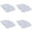 White 4PCS, variant on Fast Drawing Eyebrow Design Ruler Microblading Mapping Tool Shaping Makeup Drawing Ruler Supplies Reuse