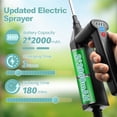 thumbnail image 5 of SYLMAX Battery Powered Sprayer, 1.35 Gallon Electric Garden Sprayer with 3 Adjustable Pressures & 4 Nozzles, Battery Indicator Rechargeable Handle & Telescopic Wand for Lawn and Plant Care, 5 of 9