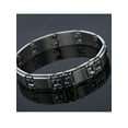 thumbnail image 4 of Mens Stainless Steel High Polish Square Link Bracelet 8.5 - Mens bracelet, 4 of 5