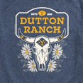 thumbnail image 3 of Yellowstone - Dutton Ranch Steer Skull Flower - Men's Short Sleeve Graphic T-Shirt, 3 of 6