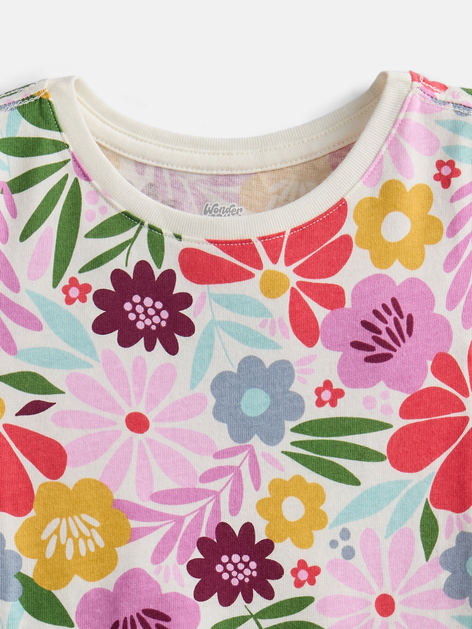 Wonder Nation Toddler Girls Graphic Tee with Short Sleeves, Sizes 18M-5T