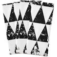 thumbnail image 2 of GZHJMY 1 Pack Triangle Ornament Grunge Kitchen Towels, Soft Highly Absorbent Dish Towels Reusable Tea Towels Set, 28"x 18", 2 of 7