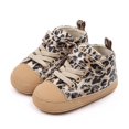 thumbnail image 6 of Shenmeida 1Pair Baby Girls Boys Leopard Print Soft Sneakers Soft Sole High-Top Ankle Infant for Daily Wear, 6 of 7