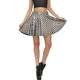 thumbnail image 3 of SWSMCLT Women's Fish Scale Outfits Billowy Skirt Above Knee Bunched Elastic Band Halloween Comfy Cool Casual Mermaid Silver 16, 3 of 3