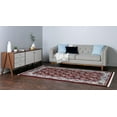 thumbnail image 3 of Rugs.com Rabia Collection Rug – 5' x 8' Burgundy Low Rug Perfect For Bedrooms, Dining Rooms, Living Rooms, 3 of 9