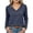 Navy, variant on Hurxie Womens Shirts Long Sleeve Tops V Neck Casual Basic Tee Fall Outfits Breathable Comfort Fabric, Versatile Solid Top Navy,M