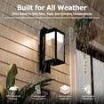 thumbnail image 2 of Lámpara de pared LED para exteriores Illumishin, 13 W, impermeable, negra, 2 of 9