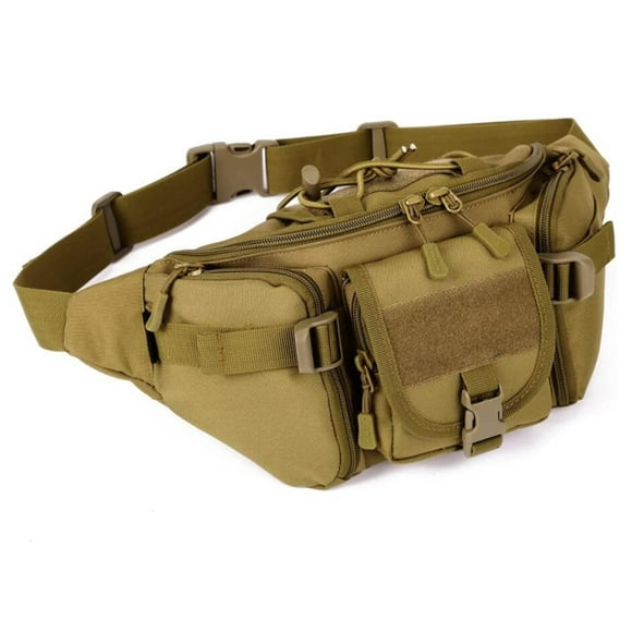 Military Waist Bag With Tactical Fanny Pack, Quick Release Buckle And Multiple Pockets For Outdoor Activities