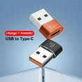 thumbnail image 2 of Adaptador Welling tipo C mini de carga rápida de 6 A, convertidor tipo C hembra a USB 3.0 macho, conector OTG para cargador., 2 of 8