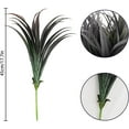 thumbnail image 5 of 6Pcs Artificial Grass Fake Plants 17.3in 16 Leaves Outdoor Fake Grass UV Resistant Greenery Plastic Plants for Home Window Garden Office Patio Hanging Planter Pathway Front Porch Decor, 5 of 5
