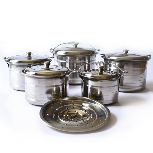 Juego De Ollas Menaje Acero Inoxidable 5 Piezas Douch Oven