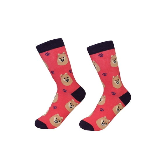 Pomeranian Dog Breed Socks Unisex Sock Daddy by E&S Pets
