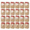 thumbnail image 1 of 24 Pcs 1 Bag Christmas Candy Storage Pouches Exquisite Gift Boxes (Khaki), 1 of 8
