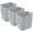 12 Pack, variant on 6-Pack Tall Weave Basket, Woven Plastic Storage Baskets for Organization, Cement Gray - Organizing Bin Containers with Handles for Bedroom, Bathroom, Dorm, Laundry Room, and Closet