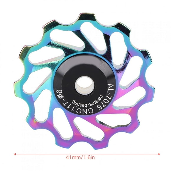Mountain Bicycle Rear Derailleur Pulley Rear Derailleur Pulley, Sturdy and Bicycle Rear Derailleur Pulley, 11T/13T Cycling for Bicycle colorful-11T