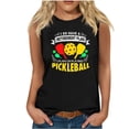 thumbnail image 2 of Blouses de Baseball Imprimées Mode Décontractée pour Femmes Col Rond T-Shirt Sans Manches, 2 of 4