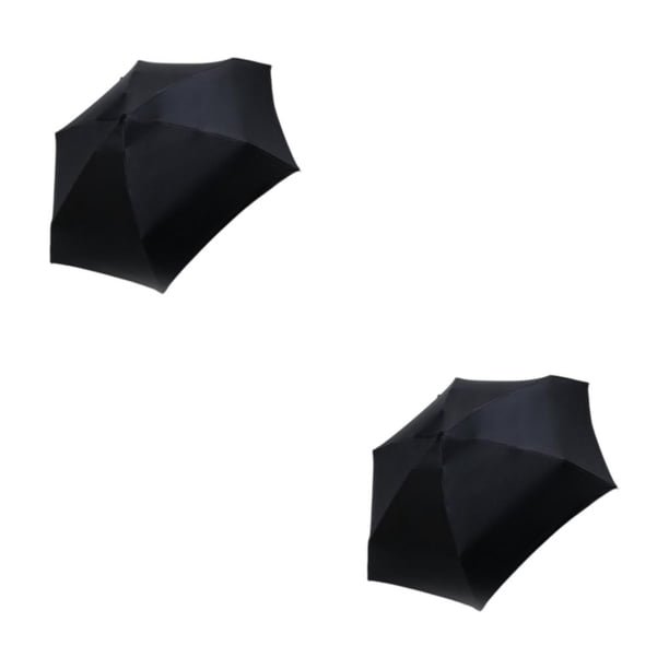 Paraguas portátil Naiovety a prueba de viento plegable negro 2Conjunto