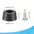 thumbnail image 2 of Uxcell 0.51" H x 1.02" W Rubber Bumper Feet with Stainless Steel Washer and Screws 10Pack, 2 of 5