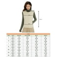 thumbnail image 5 of Wenseny Women’s Quilted Down Puffer Vest Warm Button Outerwear Padded Coat Khaki M, 5 of 5