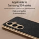 thumbnail image 5 of Phone Case for Samsung Galaxy S24/S24 Plus/S24 Ultra, Leather Shockproof Slim Cross Cover, Camera Lens Protector, Soft Durable Plating Case, 5 of 5
