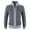 Gray, variant on ICHUANYI Men's Fashion Fall Winter Coats Oversized Faux Velvet Colorblock Loose Casual Jackets