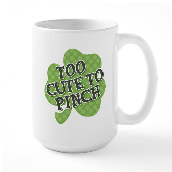 CafePress - Too Cute Large Mug - 15 oz Ceramic Large White Nolvety Mug