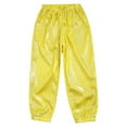 thumbnail image 3 of Alvivi Kids Girls Hip Hop Jazz Street Dance Pant Glittery Metallic Legging Trousers Gold 14-15, 3 of 7