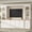 White + Particle Board+MDF + Primary Living Space, variant on Luckynote Farmhouse 4-Piece Entertainment Center with Bookshelf for TVs Up to 70", Walnut TV Stand with Adjustable Shelves, Mid-Century Media Console with Wine Rack for Living Room, White