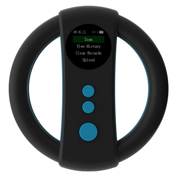 Handheld Portable Animal Chip Scanner 1.4inch TFT LCD Display Chip Reader Rechargeable Animal Tags Scanner Support EMID FDX-B(ISO11784/85) Label Format with Buzzer and 500 Data Storage Funct