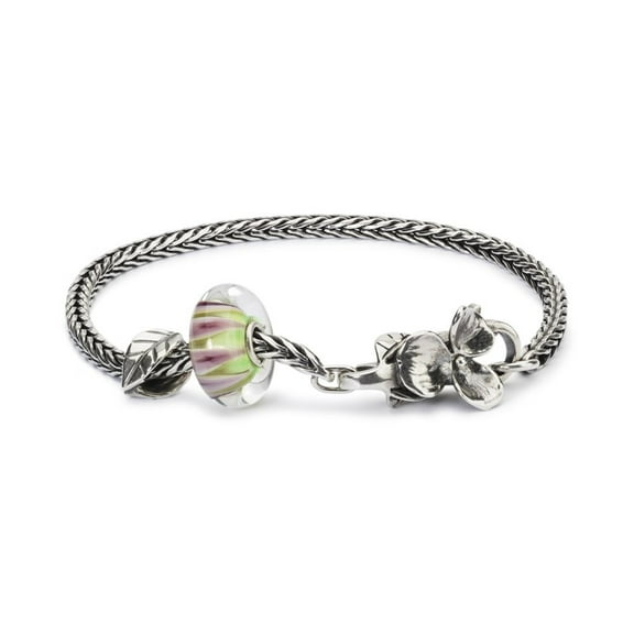 Trollbeads Hues of Wonder Bead Bracelet, Silver and Glass, Size 7.1"