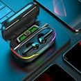 WZXPWT Wireless Bluetooth Earphones with RGB Light Effect, MP3 Playback