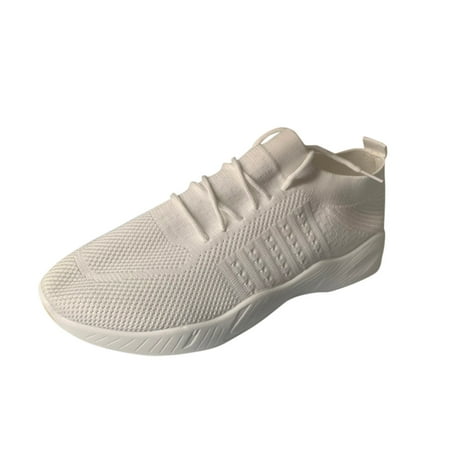 

gvdentm Walking Shoes For Women Lace-up Large Sneakers Women s Size Flying Platform Fashion Women s Retro Sneakers