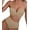 Khaki, variant on Women'S 2 Piece Bikini Set Spaghetti Strap High Cut Push Up Underwire Swimsuit White M