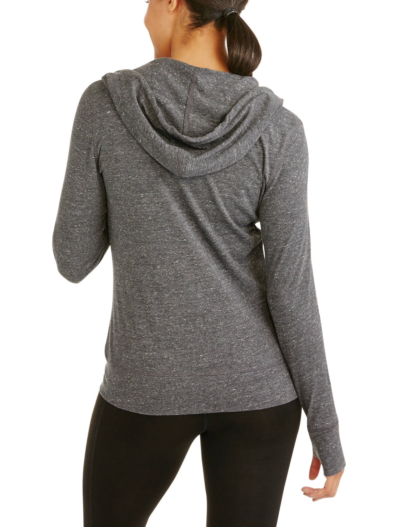 danskin now women's full zip vintage hoodie