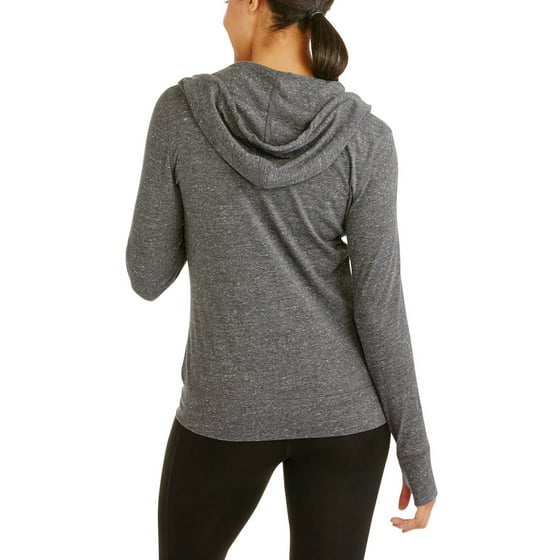 Danskin Now - Women's Vintage-Look Full Zip Hoodie - Walmart.com