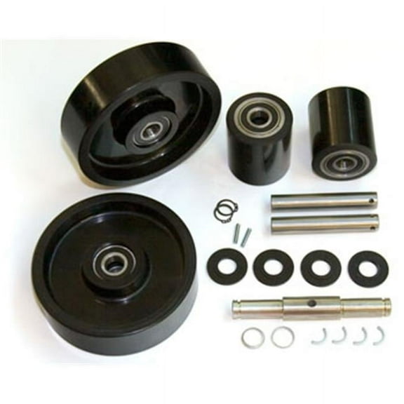 Clark GWK-CJ55-CK CJ55 Complete Wheel Kit for Manual Pallet Jack - Black