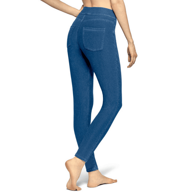 Utopia By Hue Women's Mid-Rise Stretch Slim Fit Pull On Denim