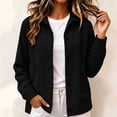 thumbnail image 4 of Ovzne Women's Corduroy Shacket Button Down Jacket Lapel Collar Long Sleeve Coat with Pockets Relaxed Fit Casual Outerwear,Black Jackets for Women, 4 of 8