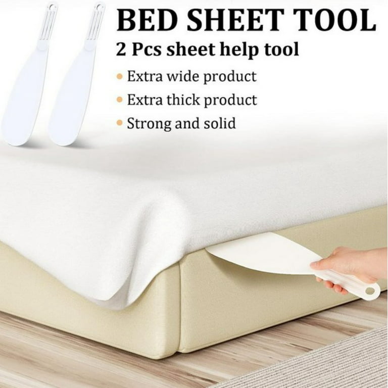 Bed Sheet Tucker Tool, Happon Bed Maker Tool Can Tuck Sheets or Bed Skirts  and Keep Sheets in Place, Bed Making Kit to Help Protect Your Back, Nails &  More, Handy Bed