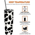 thumbnail image 3 of Cow Print Tumbler Cow Tumble Cow Print Cup Cow Mug, Cow Gifts for Cow Lover Women Teen Girls, Cow Stuff, Cute Cow Print Skinny Tumbler with Lid and Straw, 20oz Cow Tumbles for Women, 3 of 6